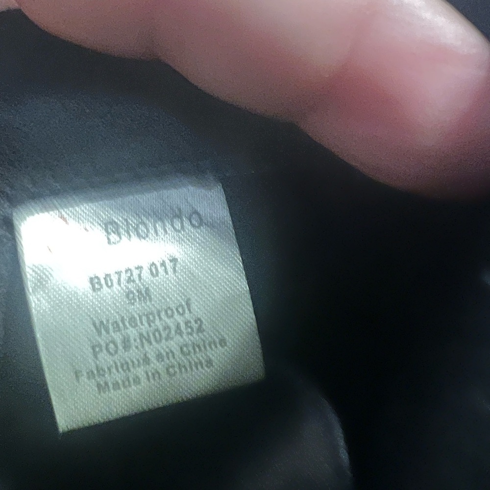 Blondo Camila Waterproof Black Leather Triple Buckle Moto Boots 9 - Picture 11 of 12